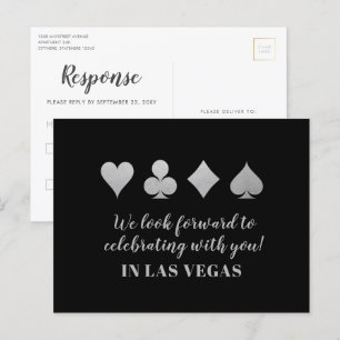 LasVegas Bröllop OSA Silver vykort
