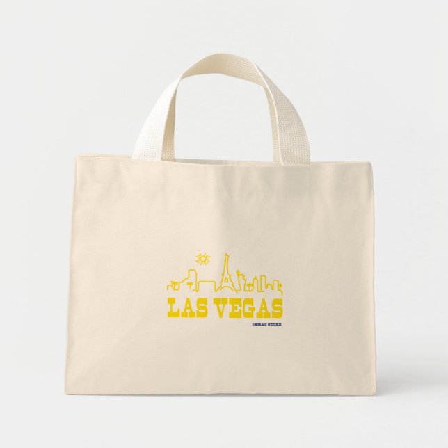 LASVEGAS mini tote Mini Tygkasse (Framsidan)