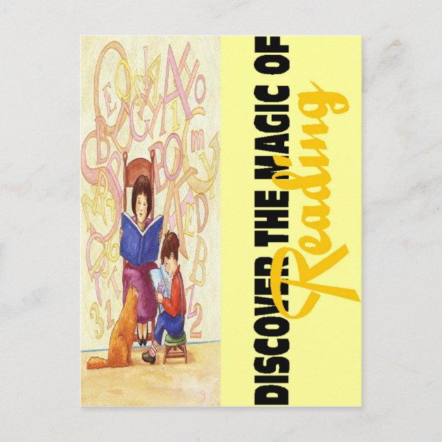 Läsvinnesmagi Vykort (Framsida)