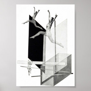 László Moholy-Nagy, Mechanical Manar, Modern kon Poster