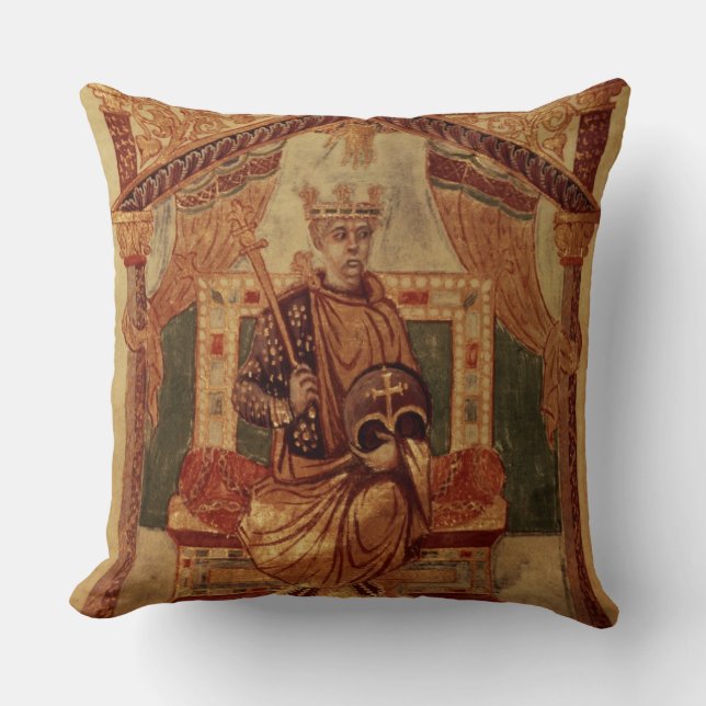 Lat 1152 f.3v Charlemagne (Carolus Magnus, Charles Kudde (Framsida)