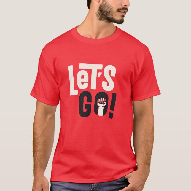 Låt's Go T Shirt (Framsida)