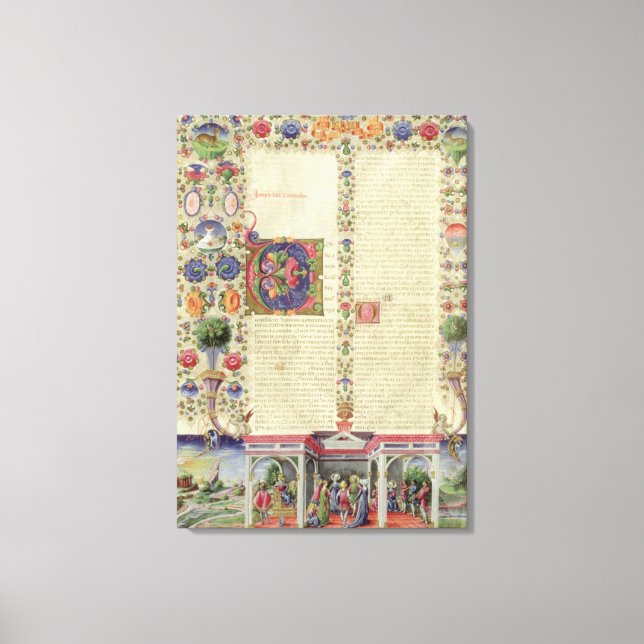 Lat 422 VolI fol.280v Början av Bok Canvastryck (Framsida)