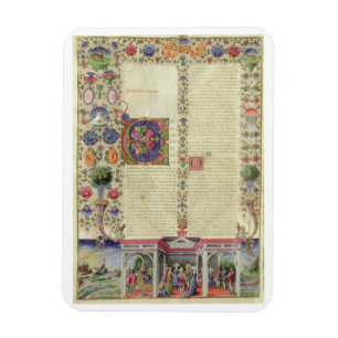 Lat 422 VolI fol.280v början av boken av Magnet