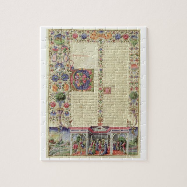 Lat 422 VolI fol.280v början av boken av Pussel (Vertikal)