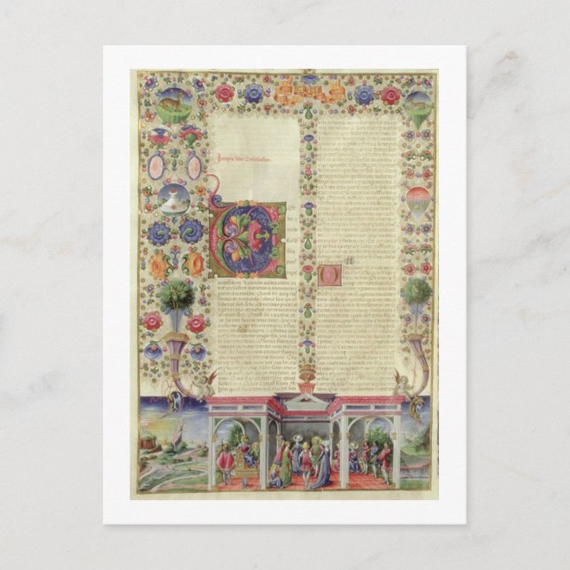 Lat 422 VolI fol.280v Början på Predikarens bok Vykort (Framsida)