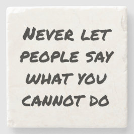 Låt aldrig folk säga att Marble Stone Underlägg