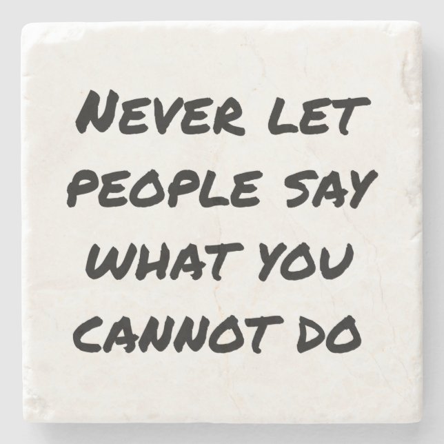 Låt aldrig folk säga att Marble Stone Underlägg (Framsidan)