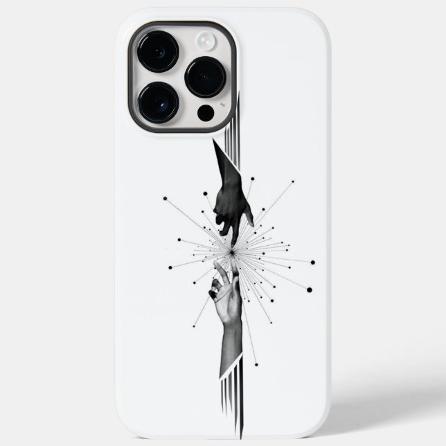 "Låt aldrig gå: Emotional Händer iphone case" (Baksida)