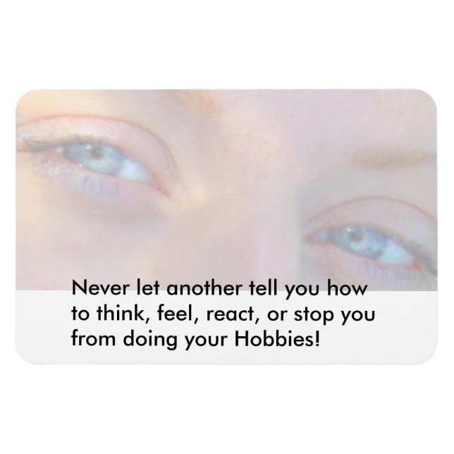 Låt aldrig någon kontrollera dig Magnet (Horisontell)