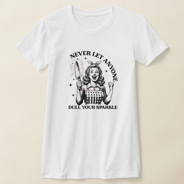 Låt aldrig någon skada din Gnistra T Shirt (Laydown)