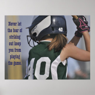 Låt aldrig rädsla poster