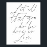 Låt allt du gör göras i kärlek Script Poster<br><div class="desc">Låt allt du gör göras i kärlek Script</div>