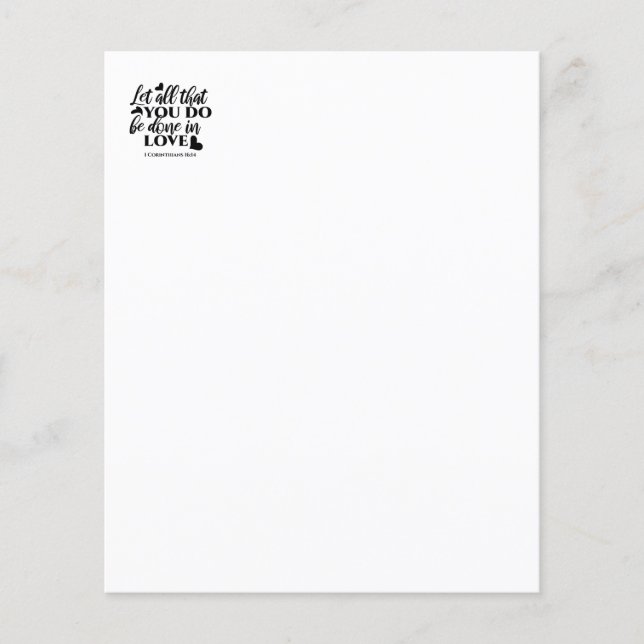 Låt allt göras i Kärlek - 1 eller 16:14 (Framsida)