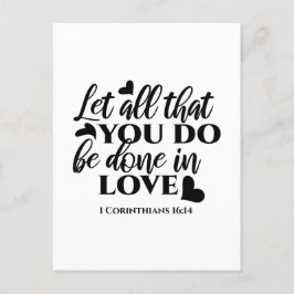 Låt allt göras i Kärlek - 1 eller 16:14 Vykort