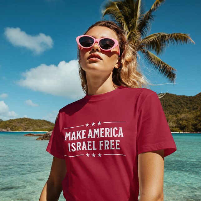 Låt Amerika Israel frigöra igen T Shirt (Make America Israel Free)