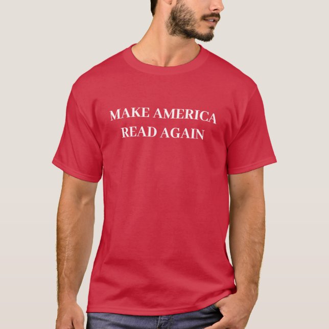 Låt Amerika läsa om skjorta T Shirt (Framsida)