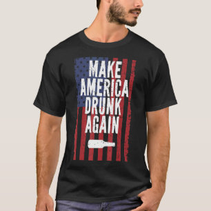 Låt Amerika torka på nytt bli dränkt 4 juli T Shirt
