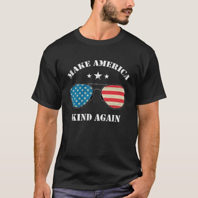 Låt Amerika vänja sig igen vid meddelande 1 T Shirt (Framsida)