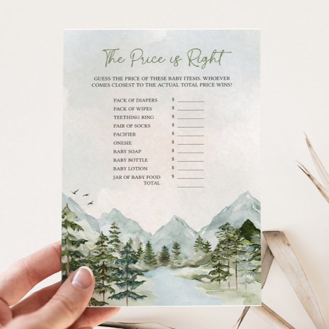 Låt Äventyr börja Baby Prist är Högernas spel (Let the Adventure Begin Baby Shower Game)