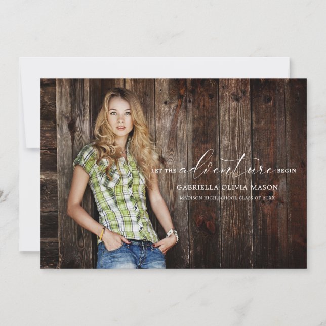 Låt Äventyr börja fotot Studenten Meddelande (Framsida)