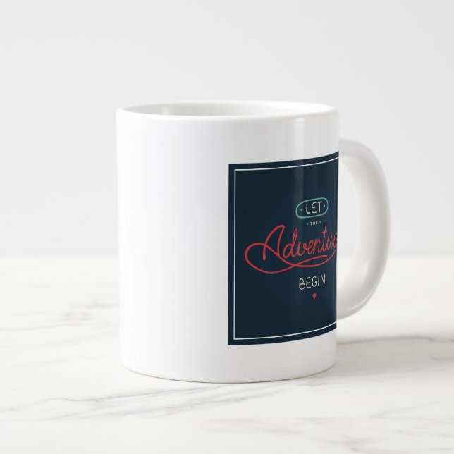 Låt Äventyr börja Jumbo Mugg (Framsida höger)