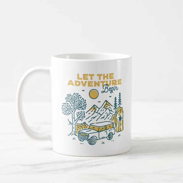 Låt Äventyr börja Kaffemugg (Vänster)