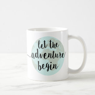 Låt äventyr börja kaffemuggen kaffemugg