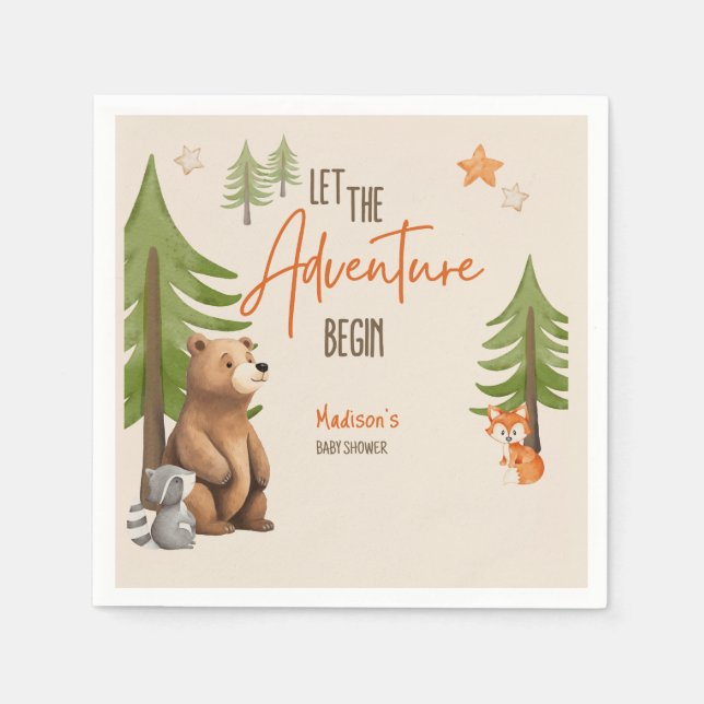 Låt Äventyr börja Pappersservett (Framsidan)