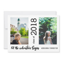 Låt Äventyr börja Student två foton