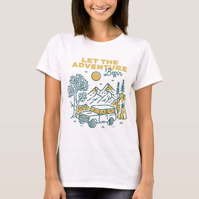 Låt Äventyr börja T Shirt (Framsida)