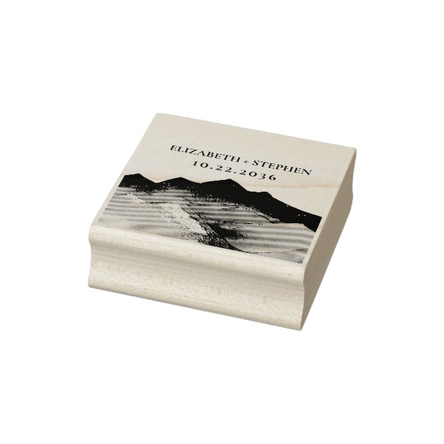 Låt Äventyr börja utomhusberget Bröllop Stämpel (Stämpel)