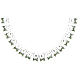 Låt Äventyr påbörja skogsskuvret för rustiska barn Vimplar