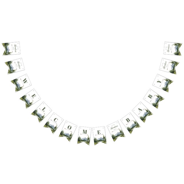 Låt Äventyr påbörja skogsskuvret för rustiska barn Vimplar (Alla)