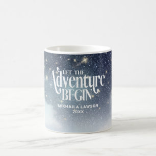 Låt Äventyr påbörja stjärnberget Natt Celestial Kaffemugg