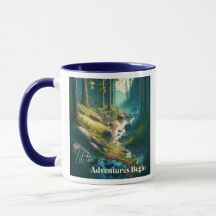 Låt äventyren börja Camping tema Mugg