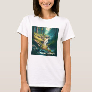 Låt äventyren börja Campingkonst T Shirt