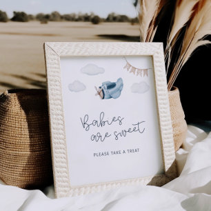Låt äventyret börja Baby Shower Efterrätt Poster
