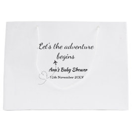 låt äventyret börja baby shower lägg till namn dat