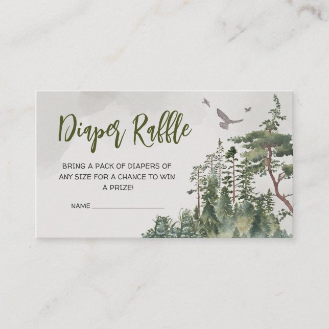 Låt äventyret börja Bergblöja-lottteri Tilläggskort (Framsida)