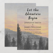 Låt äventyret börja Bergsskog Bröllop