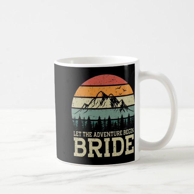 Låt äventyret börja brud nygifta par kaffemugg (Höger)