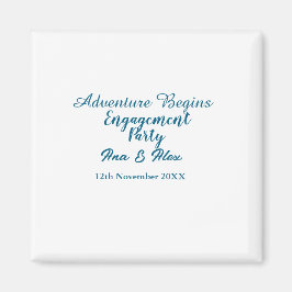 låt äventyret börja förlovningsfest namn da magnet