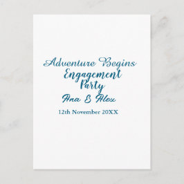 låt äventyret börja förlovningsfest namn da vykort