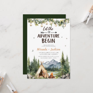 Låt äventyret börja inbjudningar