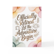 Låt äventyret börja pensionering