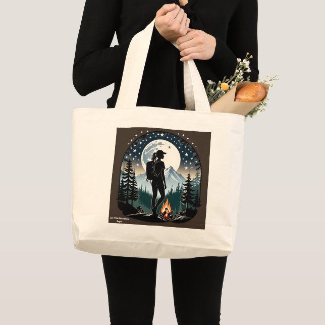Låt Äventyret Börja Totebag Jumbo Tygkasse (Framsida (produkt))