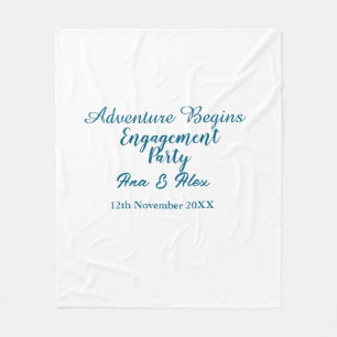 låt äventyret börjar förlovningsfest namn da fleecefilt