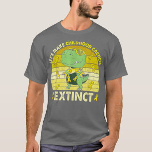 Låt barncancer Utdöda Dinosaur Childh T Shirt