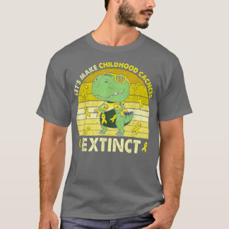 Låt barncancer Utdöda Dinosaur Childh T Shirt